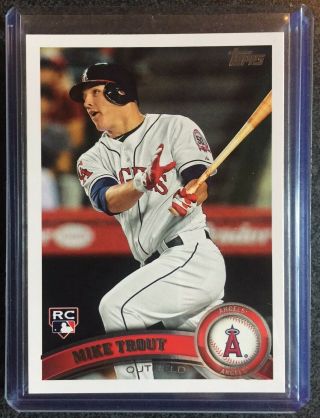 2011 Topps Update Mike Trout Us175 Rookie Angels Rc Ohtani Bonus