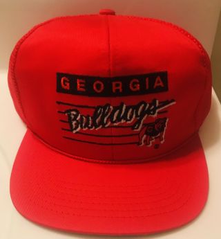 Vintage 1980’s Uga Georgia Bulldogs Trucker Snapback Hat Classic