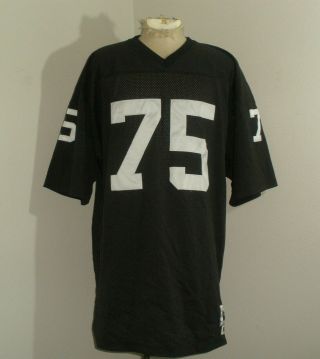 Mens Mitchell & Ness Oakland Raiders Howie Long 75 Sewn Nfl Football Jersey 56