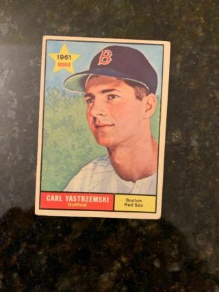 1961 Topps Baseball 287 Carl Yastrzemski All - Star Rookie.  Only $2.  22 Night