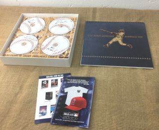 2005 Shout Factory Mlb The Great American Baseball Box 4 Discs & Facts Book Set