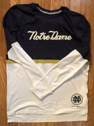 Notre Dame Football 2018 Shamrock Series Ny Under Armour Shirt Team Issued Latge