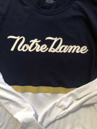 Notre Dame Football 2018 Shamrock Series NY Under Armour Shirt Team Issued latge 2