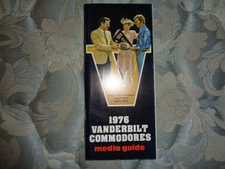 1976 Vanderbilt Commodores Football Media Guide Yearbook Press Book Program Ad