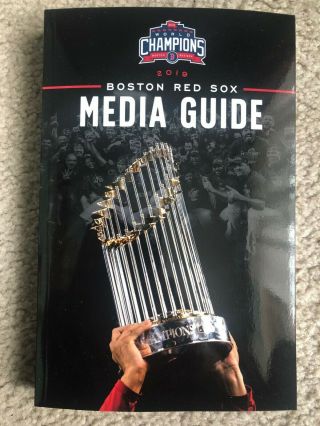 2019 Boston Red Sox Media Guide Al Mvp Mookie Betts,  World Series Commemoration