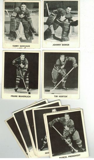1965 - 66 Coca Cola Toronto Maple Leafs Team Set " 18 Different " Low Grade