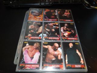 1999 Wrestling Card Wcw Topps Wcw/nwo Nitro Base Set Complete Of 72 Cards,