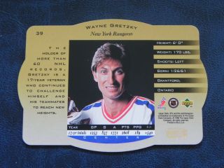 1996 - 97 96/97 SPx GOLD Hologram 39 Wayne Gretzky York Rangers 2