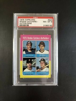 1975 Topps Mini Psa 8 620 Rookie Catchers - Gary Carter Rc Mets