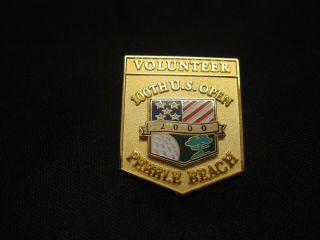 100th Us Open Volunteer Pin Pebble Beach 2000