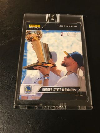 Stephen Curry 2017 - 18 Panini 2018 Nba Finals Champion “holding Trophy” Black 1/1