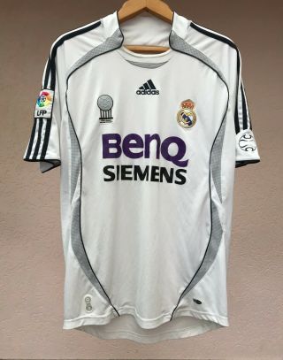 Real Madrid 2006/2007 Home Football Soccer Shirt Jersey Camiseta Adidas Maglia