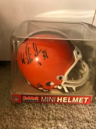 William Green Signed Autographed Cleveland Browns Mini Helmet Authentic