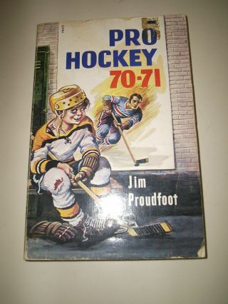 1970 1971 Pro Hockey Paperback Book Jim Proudfoot Nhl