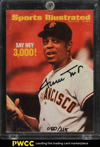 1997 Fleer Sports Illustrated Willie Mays Auto /115 (pwcc)