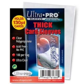 1000 Ultra Pro Thick 130pt Soft Card Sleeves 10 Packs Of 100 Sleeves