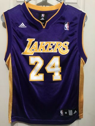 Adidas Nba Los Angeles Lakers Kobe Bryant 24 Basketball Jersey Youth Medium