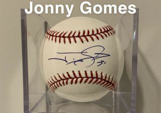 Jonny Gomes Autographed Romlb Baseball