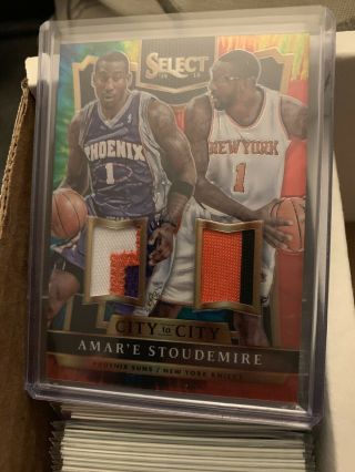 2014 - 15 Select Amar’e Stoudemire City To City Dual Patch /25 Suns And Knicks