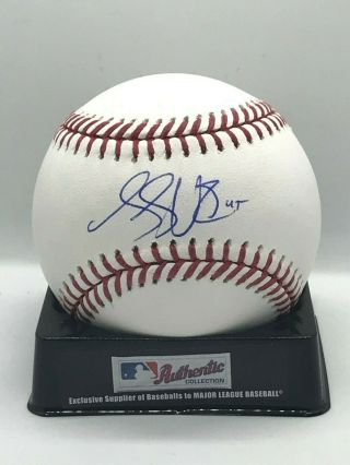 Luke Voit Signed Auto Autographed Rawlings Romlb Baseball Jsa Ny Yankees