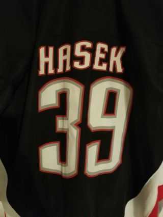 Buffalo Sabres Dominik Hasek Goathead Jersey (96 - 06 Black Away) Size Xl