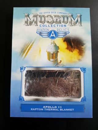 2019 Ud Goodwin Champions Museum Apollo 11 Kapton Thermal Blanket Relic D2