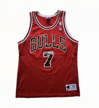 Vintage Toni Kukoc Chicago Bulls Champion Jersey Size 40
