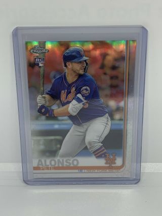 2019 Topps Chrome Pete Alonso Refractor Rc Base