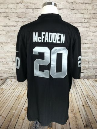 Oakland Raiders Darren McFadden 20 Nike On Field Jersey Men’s XL Sewn Stitched 5