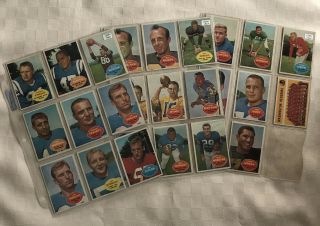 1960 Topps Football Cards - Huff,  Gregg,  Ringo,  Cassidy And More