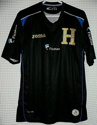 Honduras National Soccer Team Joma Black Away Jersey Adult Medium Size