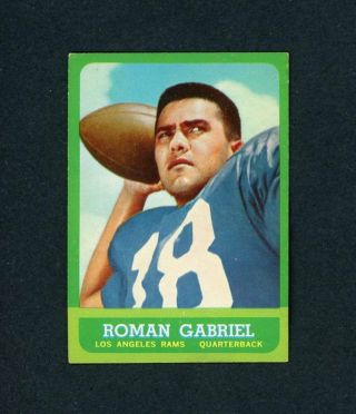 1963 Topps Football 37 Roman Gabriel Ex - Mt