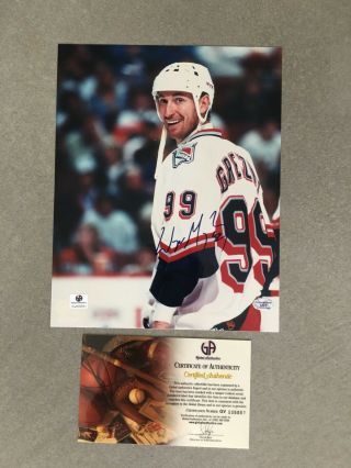 Wayne Gretzky Signed 8x10 Photo La Kings Ny Rangers Ga Gai Coyotes