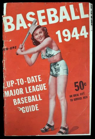 1944 Glamour Pin Up Mlb Baseball Guide