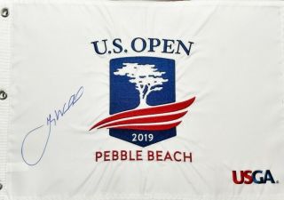 Gary Woodland 2019 Us Open Official Embroidered Flag Pebble Beach Jsa Psa Bas