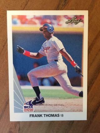 1990 Leaf Frank Thomas Rookie Chicago White Sox Oakland Toronto Blue Jays