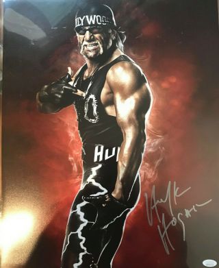 Hulk Hogan Autographed 16x20 Photo Jsa