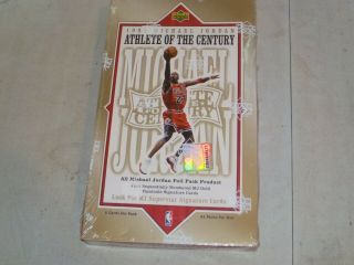 1999 Upper Deck Michael Jordan Athlete Century Hobby Box W/ 24 Packs