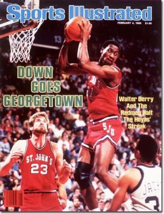 February 4,  1985 Walter Berry St.  Johns Red Storm Basketball Sports Illustrated