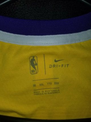 Lebron James Los Angeles Lakers Nike 2018 NBA Men ' s Swingman Jersey XXL 56 3