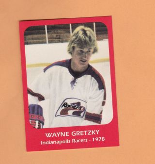 1978 Wayne Gretzky Indianapolis Racers Hockey Card National Sports