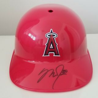 Mike Trout Autographed Signed Batting Helmet La Angels Mlb Certified