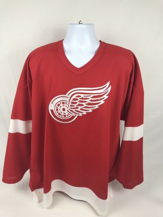 Vtg 90’s Nhl Ccm Detroit Red Wings Hockey Jersey Size Xl