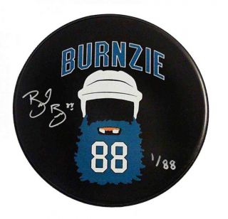 Brent Burns San Jose Sharks Signed Limited Edition Burnzie Beard Hockey Puck