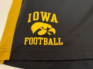 Iowa Hawkeyes Football Men’s Nike Black/Yellow Shorts - Large 2
