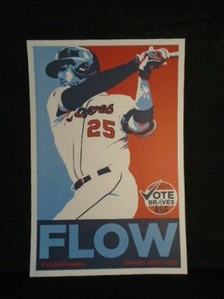 Tyler Flowers Atlanta Braves Vote Braves 2017 All Star Game 16 X 24 Poster