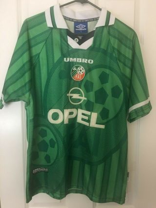 Vintage Ireland Home National Football Shirt 1998/1999 Fifa Umbro Soccer Jersey