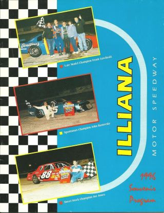 1996 Iliana Motor Speedway Souvenir Program