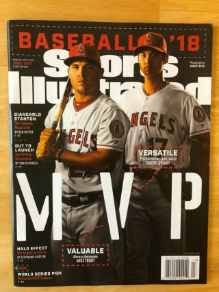 2018 Sports Illustrated March 26 - April 2,  Mike Trout/shohei Ohtani Cover,