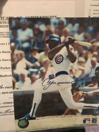 Andrew Dawson Signed Autographed 8x10 Photo Hall Of Fame Cubs
